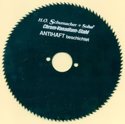H.O. Schumacher+Sohn Kreissägeblatt Chrom-Vanadium C Feinstzahn Ø 180 mm, Bohrung 30 mm