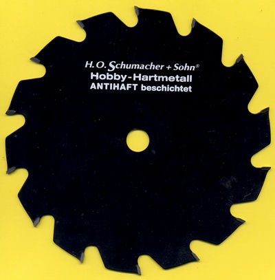 H.O. Schumacher+Sohn Hartmetallbestücktes Kreissägeblatt Hobby Grobzahn Ø 190 mm, Bohrung 16 mm