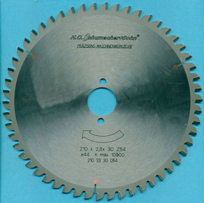 kwb Spanplattenblatt Typ M Hartmetall Normalzahn, Ø 210 mm, Bohrung 30 mm