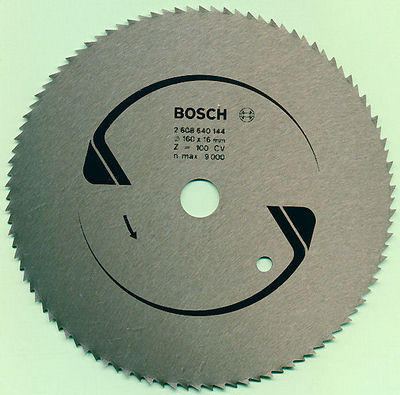 BOSCH Chrom-Stahl-Sägeblatt für Kreissägen Ø 160 mm, Bohrung 16 mm