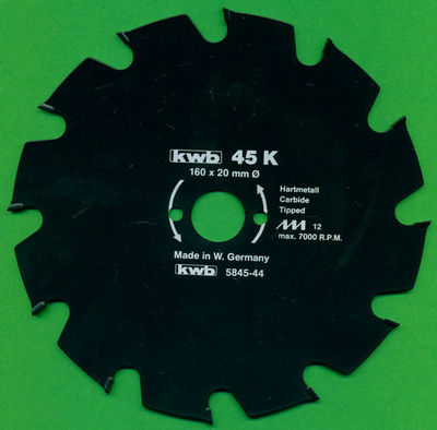 kwb Bauholzblatt Typ K Hartmetall Grobzahn antihaftbeschichtet , Ø 160 mm, Bohrung 20 mm