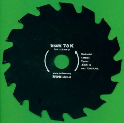 kwb Bauholzblatt Typ K Hartmetall Grobzahn antihaftbeschichtet , Ø 200 mm, Bohrung 25 mm